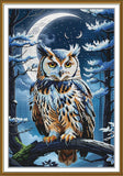 Counted cross stitch kit DIY unprinted canvas Wise owl embroidery 3432 craft Model