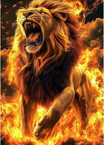 Diamond Painting Kits for Adults,Lion Full Drill Diamond Art Diamond Dots Model