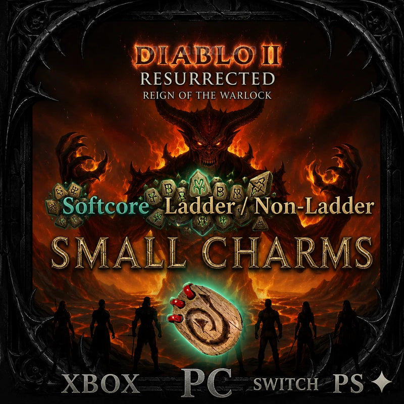 D2R Diablo 2 Resurrected All Small Charms, Private Message for Custom Requests Charms