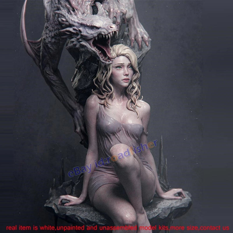 Fantasy Dragon Woman 1/12 1/10 1/8 1/6 1/4 Model Kit Unpainted Unassembled GK Model