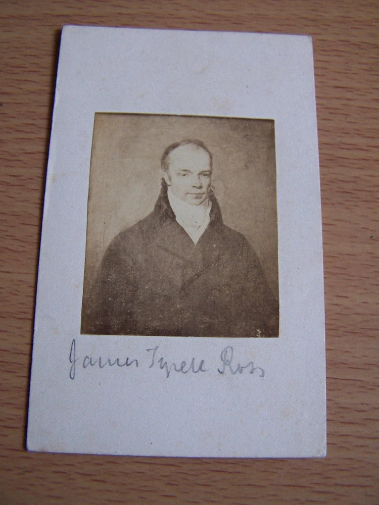Military CDV James Tyrell Ross Surgeon British Medical Officer Photo on Board Model