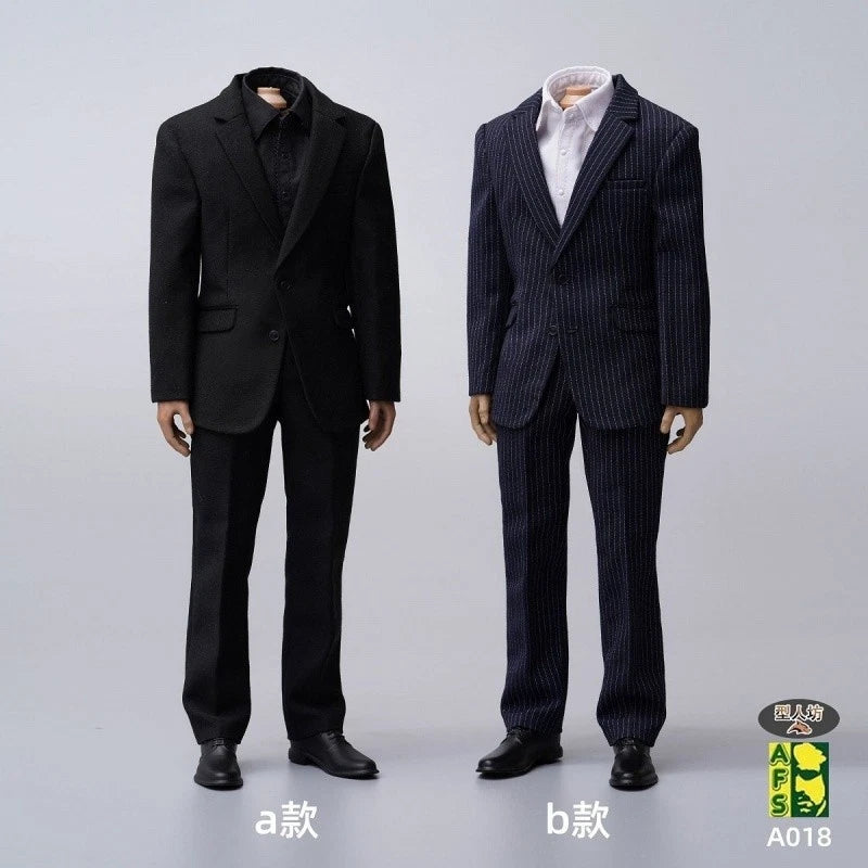 AFS A018 1/6 Suit Shirt Pants Belt Clothes Set Fit 12'' Male Action Figure Dolls Model