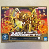 Bandai Spirits RG 1/144 Burning Gundam Hyper Mode Gundam Base Limited Kit Model
