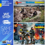 Bundle lot of Mars Figures 72143+72138 1/72 Ukrainian Defenders 2 kits Model