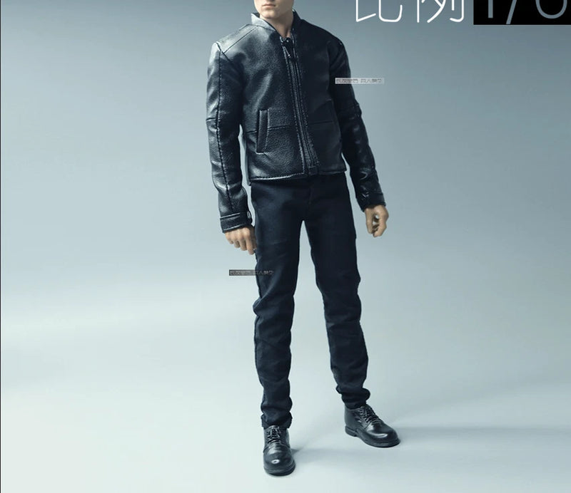 1/6 Scale Soldier Slim Leather Jacket Model For 12" Action Figures Body Model