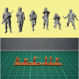 1/144 WWII German Soldiers in action Resin kit (#GER360A) Model