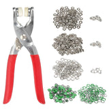 200Set Metal Snap Button Kit 9.5mm Hollow & Solid Prong Snap Button Tool Green Model