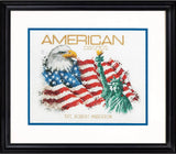 Dimensions American Patriot Counted Cross Stitch Kit 10" X 8" Flag Eagle70-35363 Model