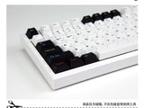 Black White Colorful Cherry Profile Dyesubs PBT Keycap Set With 7u ISO Kits Model
