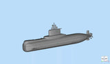 3D printing 1/700 Germany Type 209/1200 Diesel-Electric Submarine Model kit Model