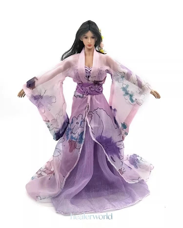 1Set Ancient Purple Dress Model Fit 12" Action Figure 1/6 Collectibles Model