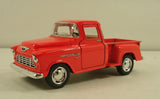 New 5" Kinsmart 1955 Chevy Stepside 3100 Pick Up Truck Diecast Model 1:32 Orange Model