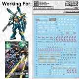 for 1/100 Calamity Full Mechanics D.L Model Water Slide pre-cut Decal Stickers Model