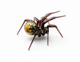 Glass Spider Brown Figurine Purple and Teal Miniature Insect ¨C Handmade Blown Model