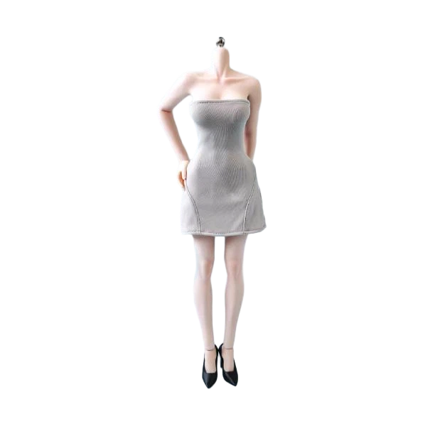 1/6 Female Strapless Bodycon Mini Dress Clothes Model For 12" PH Action Figures Model