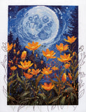 Cross Stitch Kit "Night contrast", size 9.8x11.8 in (25.0x30.0 cm) Model