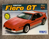 MPC 1987 Pontiac Fiero GT Kit # 6401 - 1/25 Scale Model - New In Open Box Model