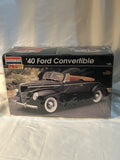 Monogram Pro Modeler Model Kit '40 Ford Convertible 1:25 Scale Open Shrink Wrap Model