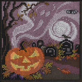 Haunted Graveyard Cross Stitch Kit Mill Hill 2024 Buttons & Beads Autumn Model