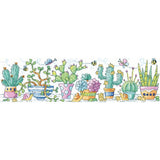 Heritage counted cross stitch kit Aida "Cactus Garden", KCCG1480-A, 37,5x10cm, D Model