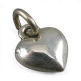TINY Sterling Silver Heart Charm Miniature Small Finding Jewelry Making Mini Charms