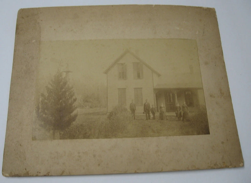 1885 Oct. Photo on Board, Stromberg Nebraska, Dr. W. Larson descendants 8x10 Model