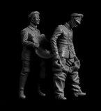 1/32 Resin Figure German Pilot & Mechanic 1914-1918 2 Figures Unpainted Model