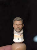 1/6 1/12 Handmade Painted Alan Ritchson Tough Guy Head Carved Model Toys Model