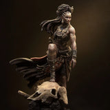 1/24 Scale Resin Model Kit Warrior Queen Elzebe Unassembled Unpainted 3D Toy Model