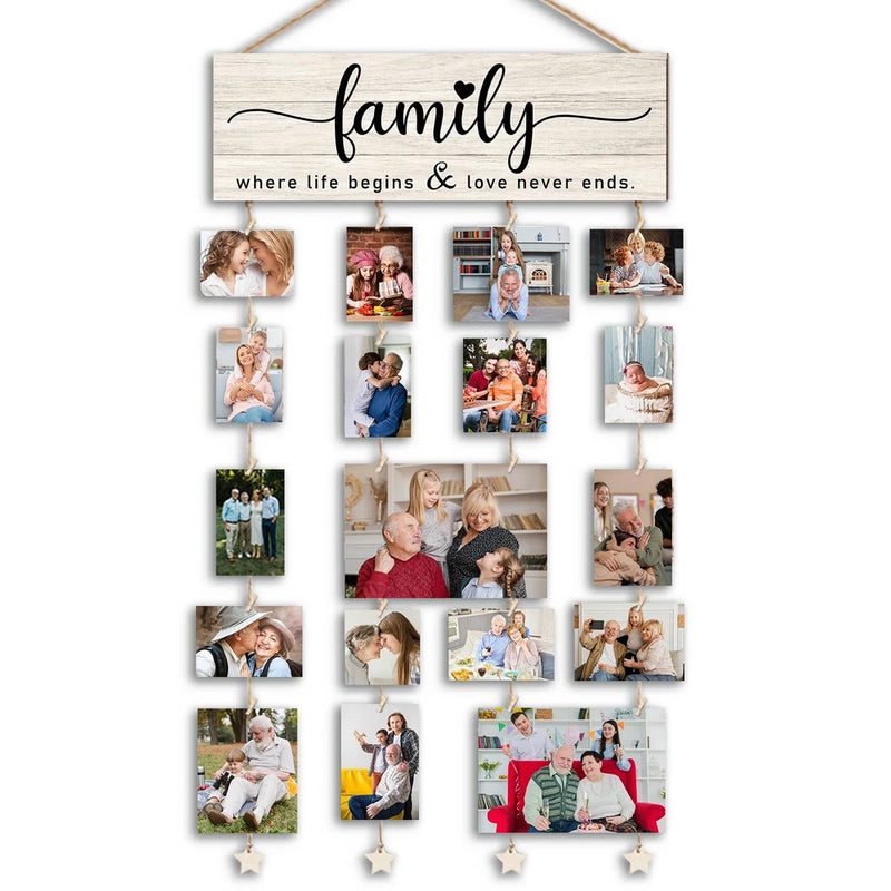 Picture Frames Collage Photo Hanging Display Picture Board,Family Picture Fra... Model