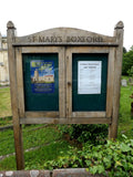 Photo 6x4 St. Mary's Church Notice Board  c2014 Model