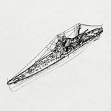 MRY-SFW SSC714 1/1000/1250 IJN Tone 1945 Military Model Kit Model