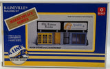 K-Line K-4101 O Scale Marketplace Series Book Store & Laundromat Building Kit Model