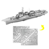 Funny 1:650 Arleigh Burke Class Destroyer 3D DIY Model Building Metal Puzzle Model