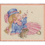 Nimue counted cross stitch kit "Roz   ", 61K, 16x13cm, DIY Model