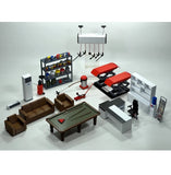1/18 Diorama Car Maintenance Tool Model Set, Repair Workshop Accessories Prop Model