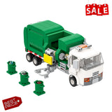 YOUFOY?Automated Garbage Truck Model 380 Pieces Building Kit Set for Collection Model