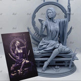 Unpainted 3D Printing Mechanical Female 1/8 Unassembled Figure GK  Model Toy Model