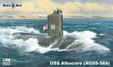 MikroMir Models 1/350 U.S.S. ALBACORE (AGSS-569) AMERICAN RESEARCH SUBMARINE Model