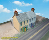 N Scale Building - UK Style Terraced House (Cover Stock PRE-CUT Paper Kit) BIN4 Model