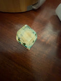 Handmade Resin Artisan Keycap - White Rose Green Floral - Cherry MX Model