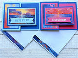 Stampin' Up! Card Kit - SCENIC COAST - All Inclusive Set of 4 Cards Model