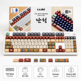 C.E.Dot Dancheong Keycap Set 104-Key Traditional Korean Design Model