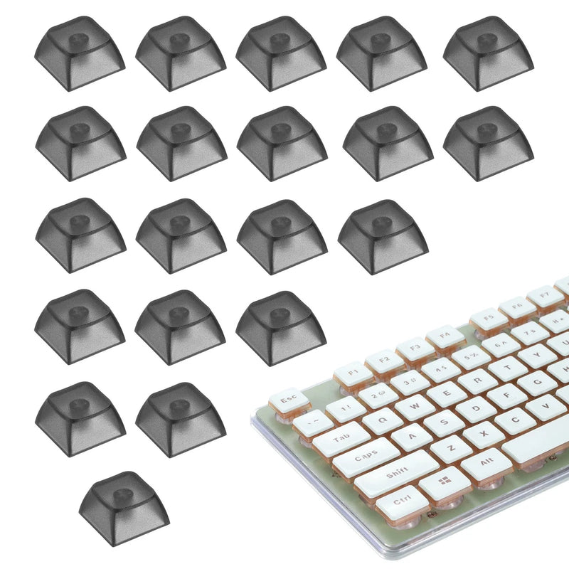 20Pcs XDA Profile Keycap Set PBT Mechanical Numeric Keypads, Clear Black Model