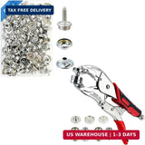 Heavy Duty Snap Fastener Tool Kit & 50 Set Canvas Snap Kit, Boat Cover, DIY Craf Model