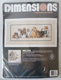 Vintage 1994 Dimensions Nine Lives Cat Counted Cross Stitch Kit 3762 Model