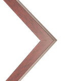 30x30 Walnut Flat Wood Frame with UV Acrylic and Acid Free Foam Board Model