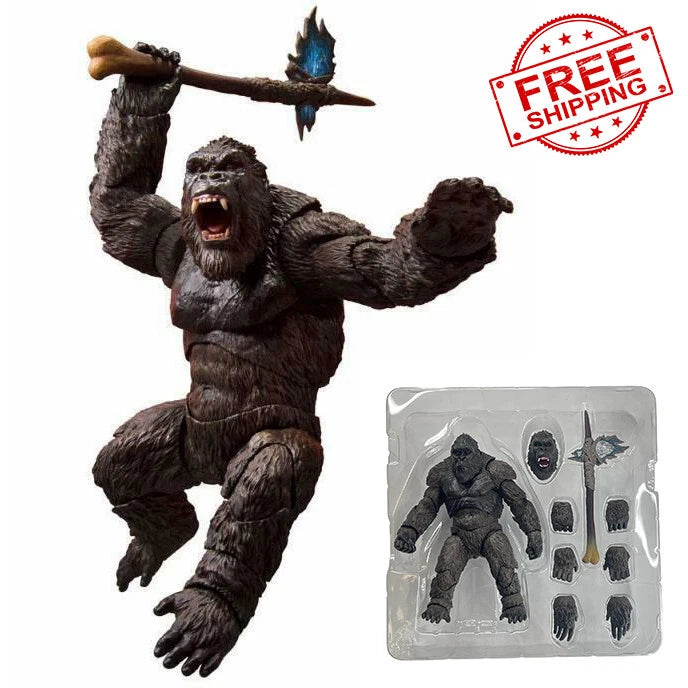 King Kong Monster Gorilla 5" Action Figure w/Battle Axe VS Godzilla Bulk Pack Model