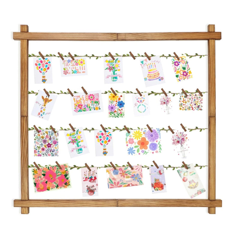 Photo Display Board with 30 Clips,Picture Frames Collage Wall Decor for Hangi... Model