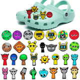 Sprunki Plush Game Series Shoe Charms For Croc , Clog Sandals Shoe Deco Charms